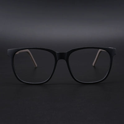 Eyejack Rush Matt Black Square Eyeglasses for Men & Women (1003CL655-C1)