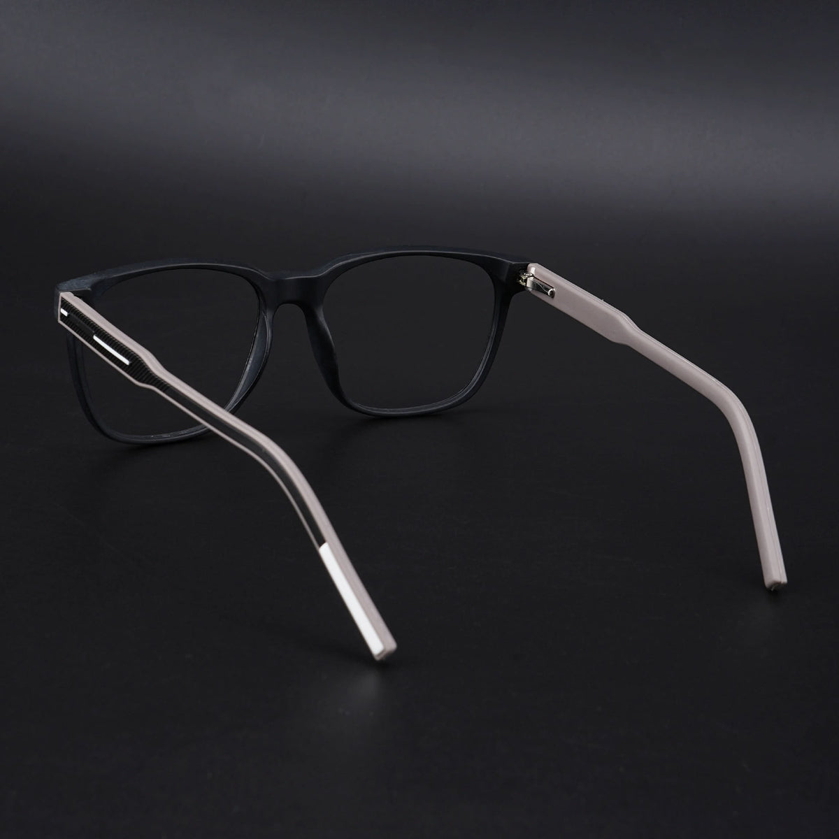 Eyejack Rush Matt Black Square Eyeglasses for Men & Women (1003CL655-C1)