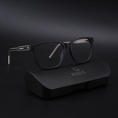 Eyejack Rush Matt Black Square Eyeglasses for Men & Women (1003CL655-C1)