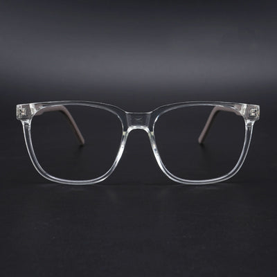 Eyejack Rush Transparent Square Eyeglasses for Men & Women (1003CL656-C2)