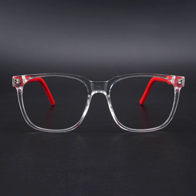 Eyejack Rush Transparent Square Eyeglasses for Men & Women (1003CL658-C4)