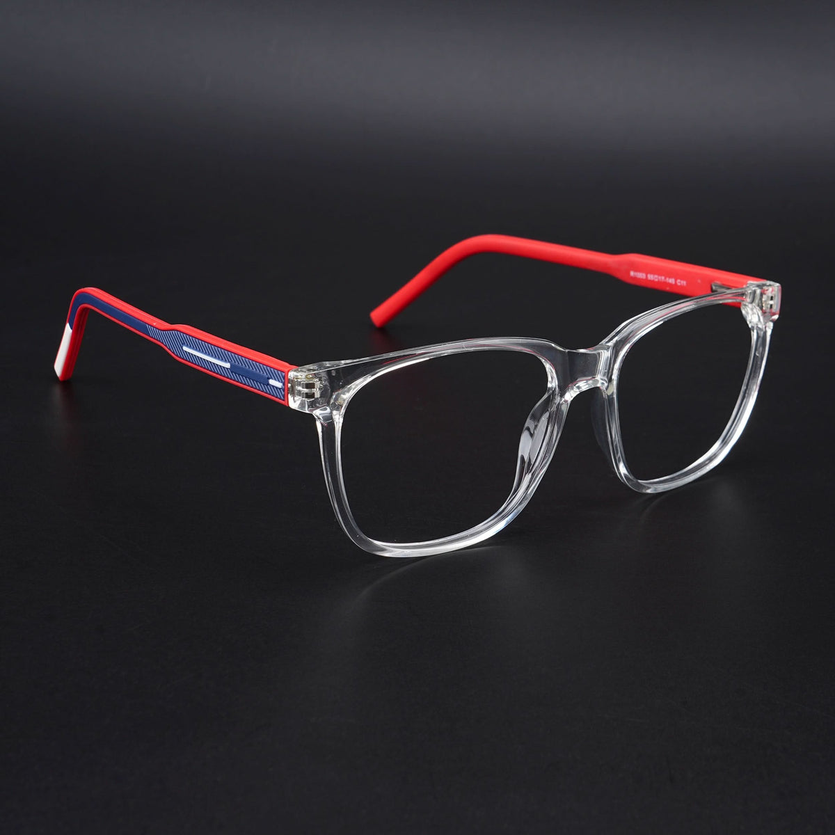 Eyejack Rush Transparent Square Eyeglasses for Men & Women (1003CL658-C4)