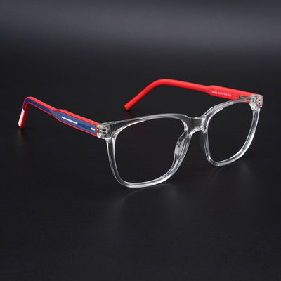 Eyejack Rush Transparent Square Eyeglasses for Men & Women (1003CL658-C4)
