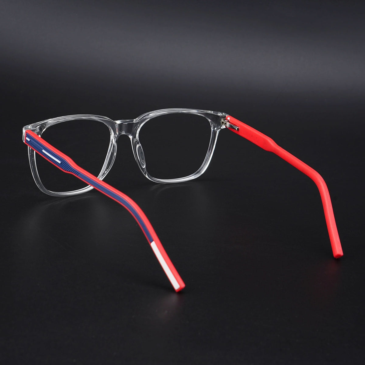 Eyejack Rush Transparent Square Eyeglasses for Men & Women (1003CL658-C4)
