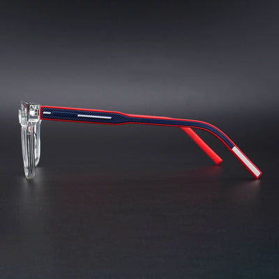 Eyejack Rush Transparent Square Eyeglasses for Men & Women (1003CL658-C4)