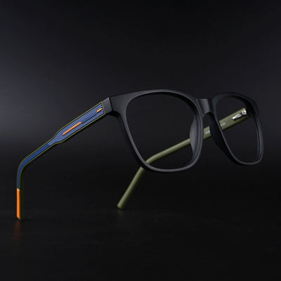 Eyejack Rush Matt Black Square Eyeglasses for Men & Women (1003CL659-C5)