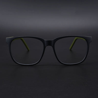 Eyejack Rush Matt Black Square Eyeglasses for Men & Women (1003CL659-C5)