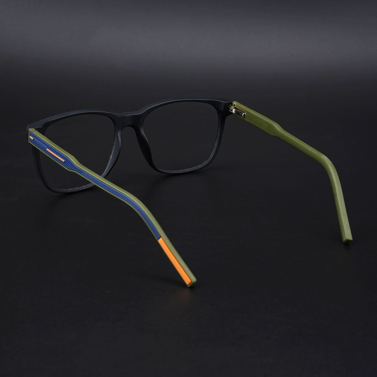 Eyejack Rush Matt Black Square Eyeglasses for Men & Women (1003CL659-C5)