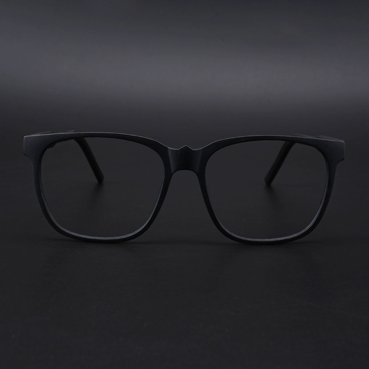 Eyejack Rush Matt Black Square Eyeglasses for Men & Women (1003CL661-C7)