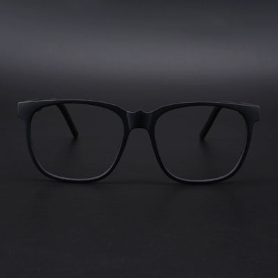 Eyejack Rush Matt Black Square Eyeglasses for Men & Women (1003CL661-C7)