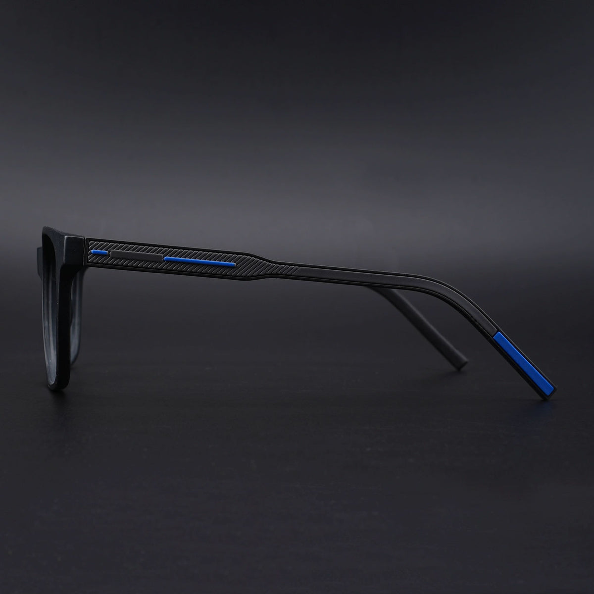 Eyejack Rush Matt Black Square Eyeglasses for Men & Women (1003CL661-C7)