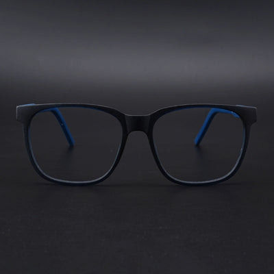 Eyejack Rush Navy Blue Square Eyeglasses for Men & Women (1003CL662-C8)
