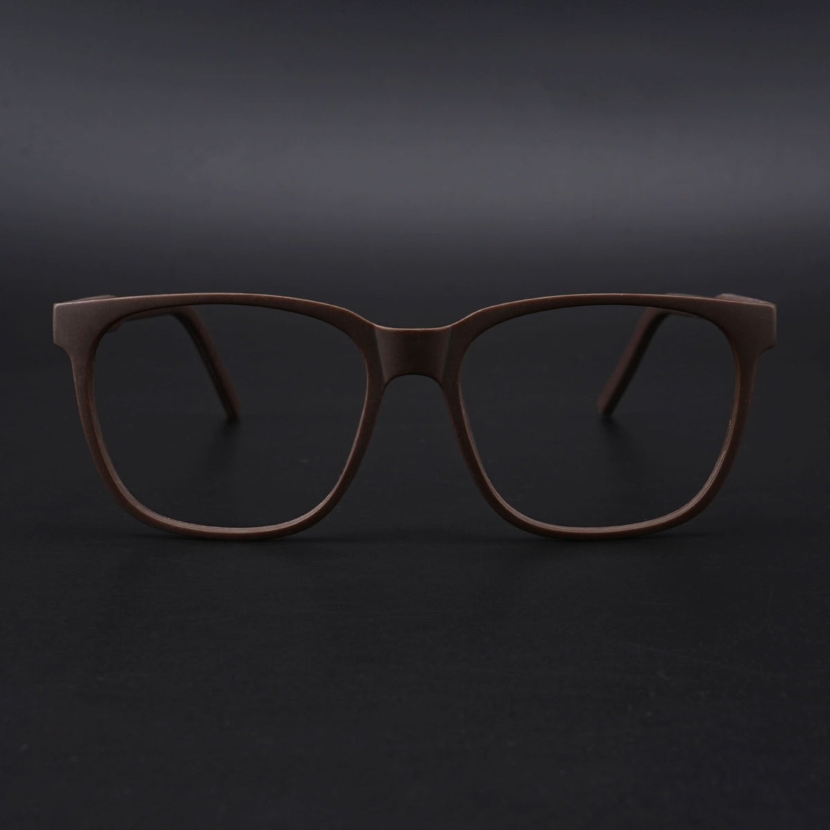 Eyejack Rush Matt Brown Square Eyeglasses for Men & Women (1003CL664-C10)