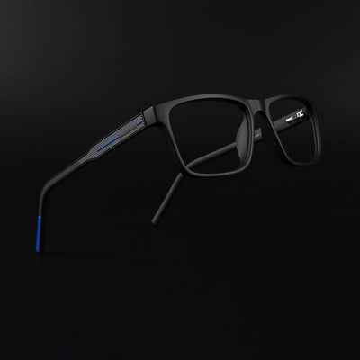 Eyejack Rush Matt Black Square Eyeglasses for Men & Women (1004CL671-C7)