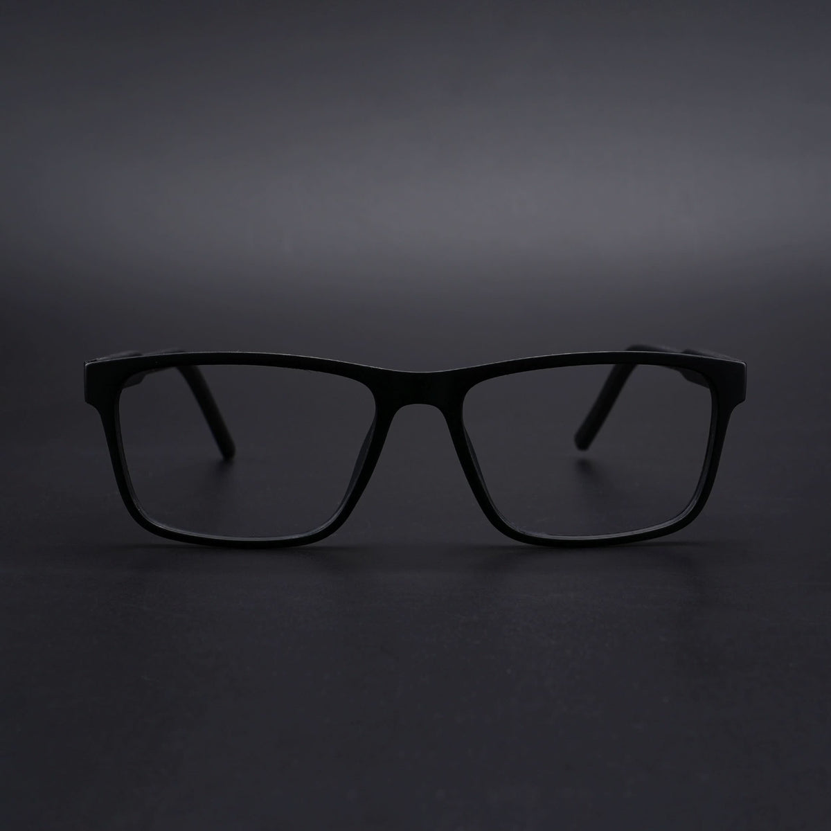 Eyejack Rush Matt Black Square Eyeglasses for Men & Women (1004CL671-C7)