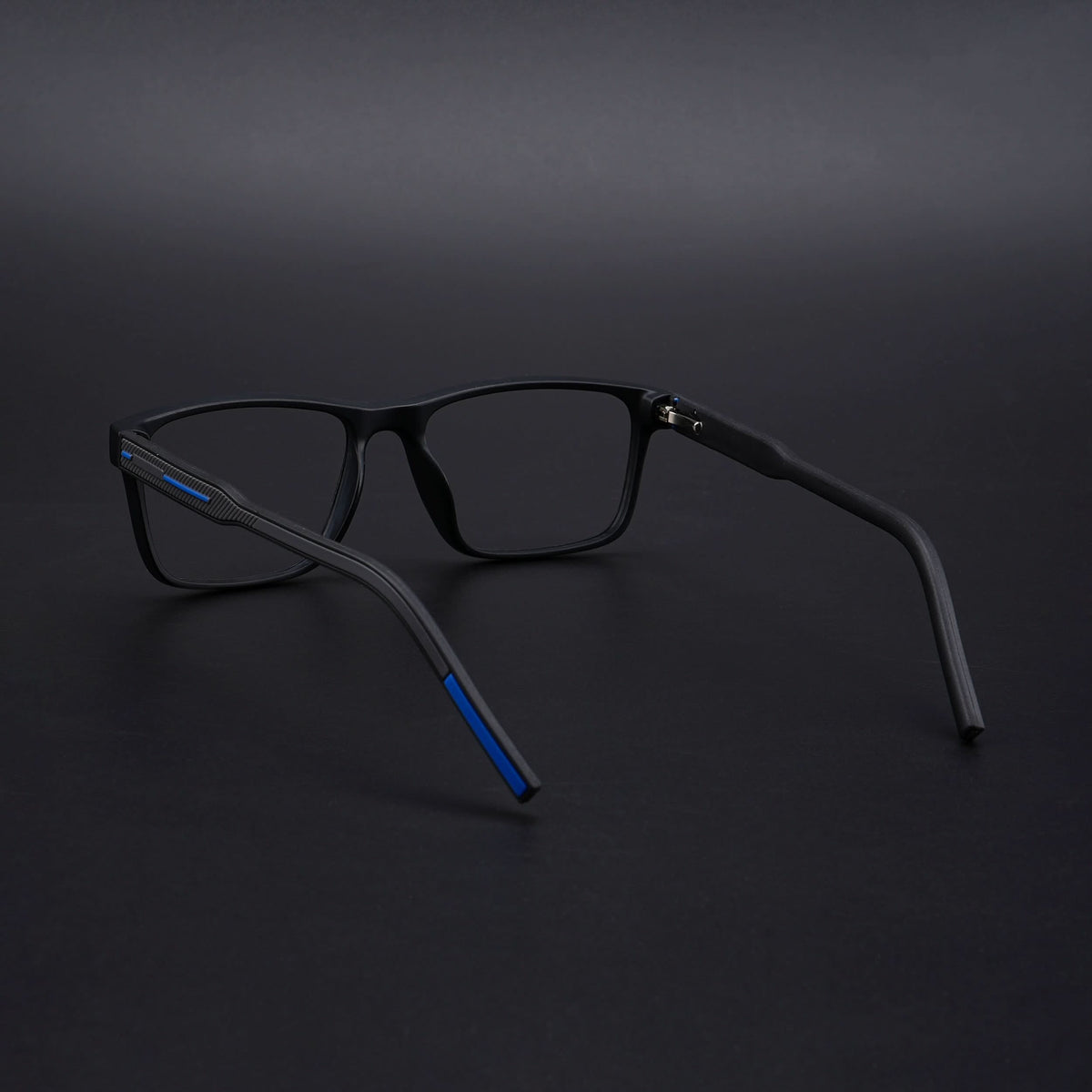 Eyejack Rush Matt Black Square Eyeglasses for Men & Women (1004CL671-C7)