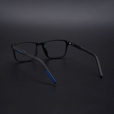 Eyejack Rush Matt Black Square Eyeglasses for Men & Women (1004CL671-C7)