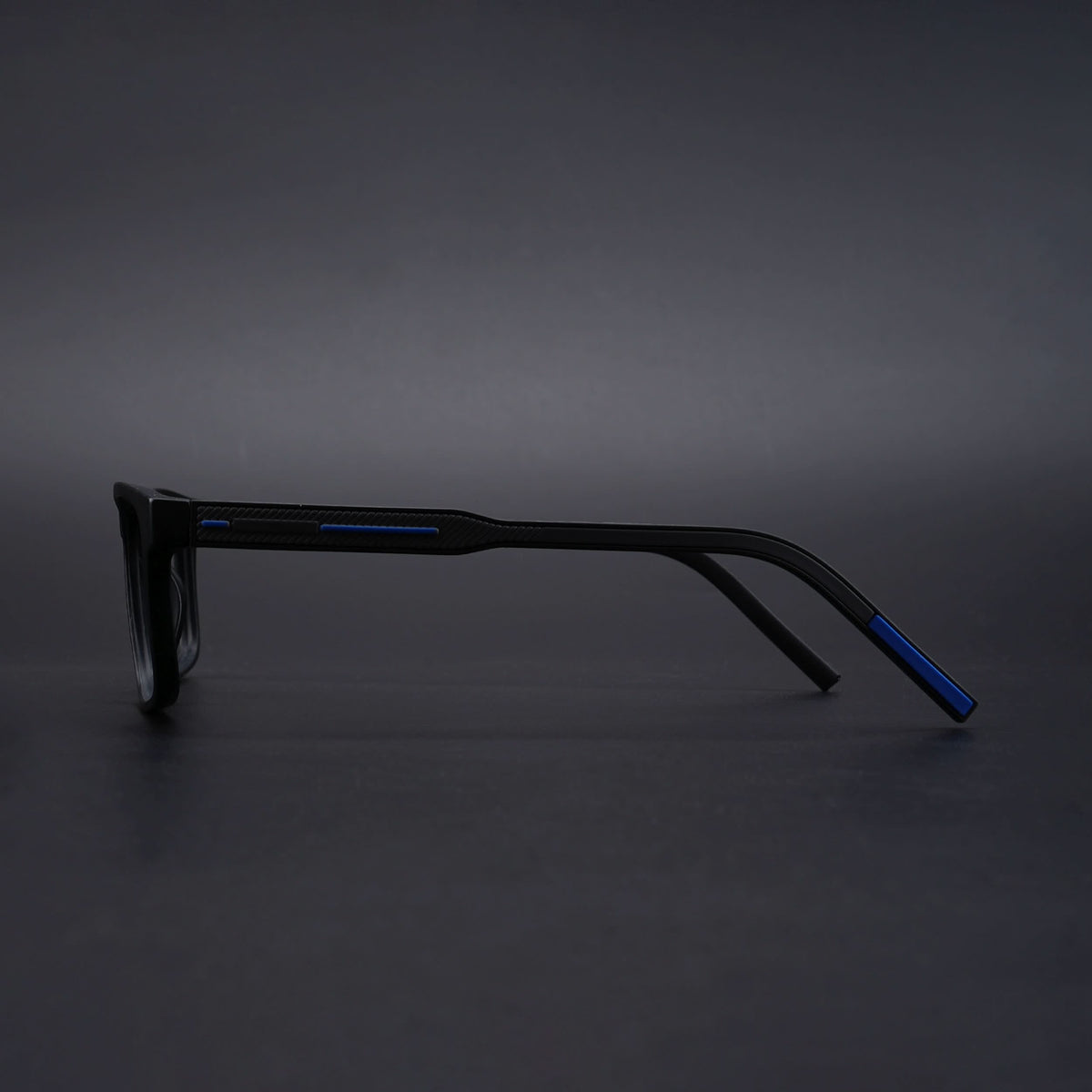 Eyejack Rush Matt Black Square Eyeglasses for Men & Women (1004CL671-C7)