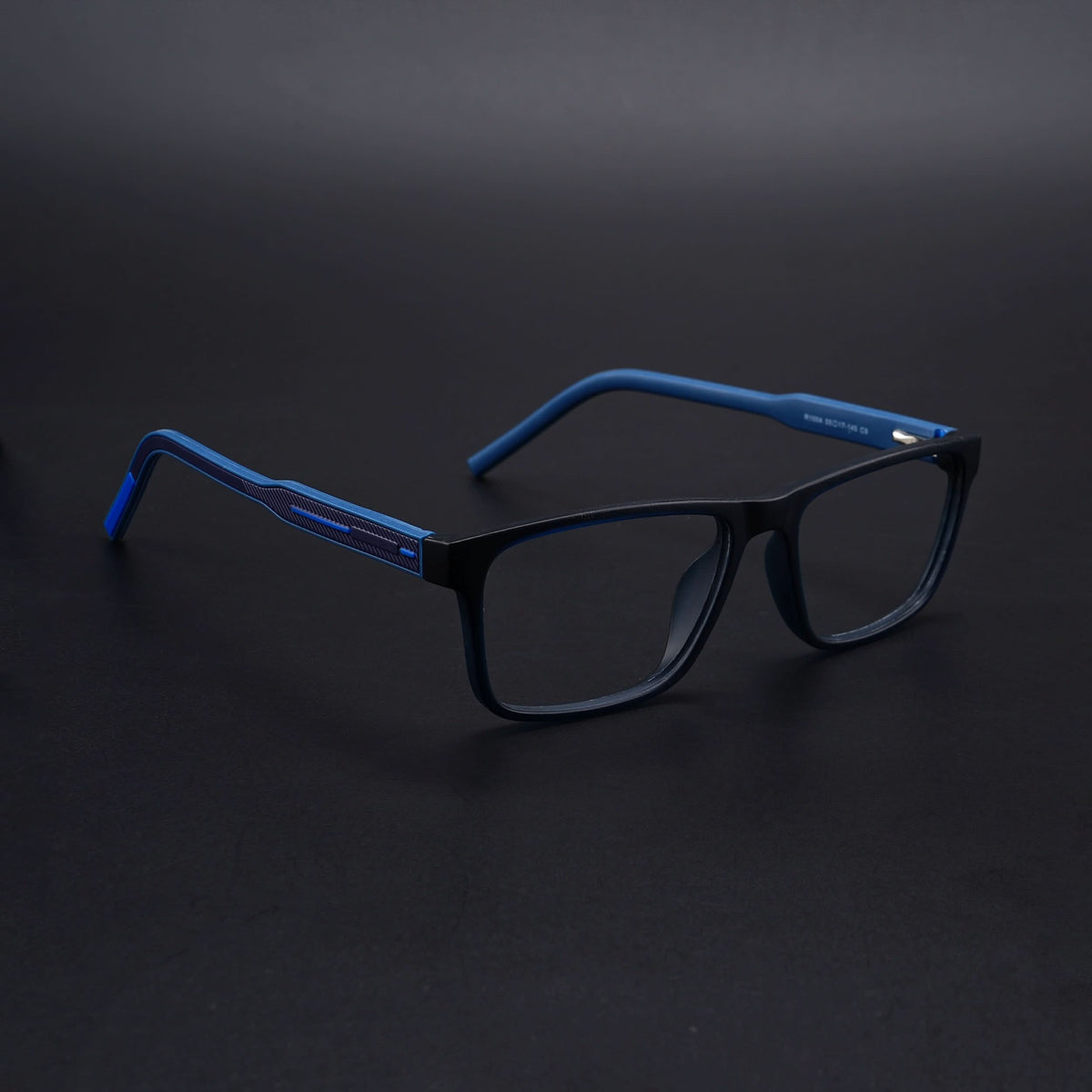 Eyejack Rush Navy Blue Square Eyeglasses for Men & Women (1004CL672-C8)