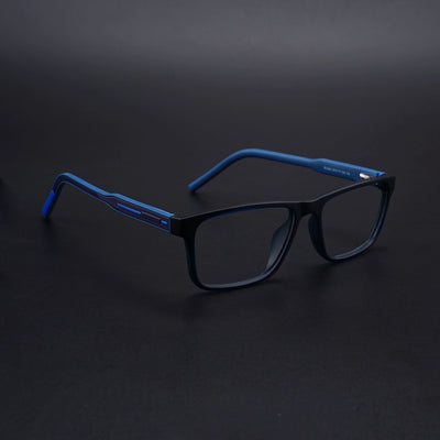 Eyejack Rush Navy Blue Square Eyeglasses for Men & Women (1004CL672-C8)
