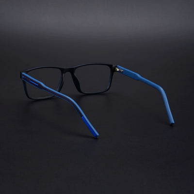Eyejack Rush Navy Blue Square Eyeglasses for Men & Women (1004CL672-C8)
