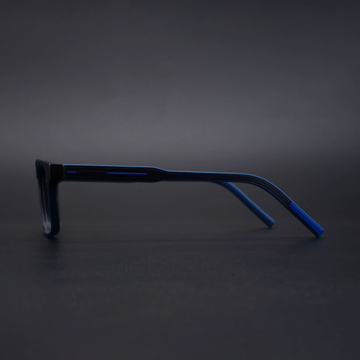 Eyejack Rush Navy Blue Square Eyeglasses for Men & Women (1004CL672-C8)