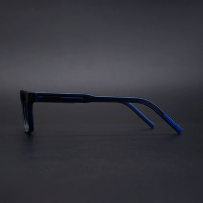 Eyejack Rush Navy Blue Square Eyeglasses for Men & Women (1004CL672-C8)