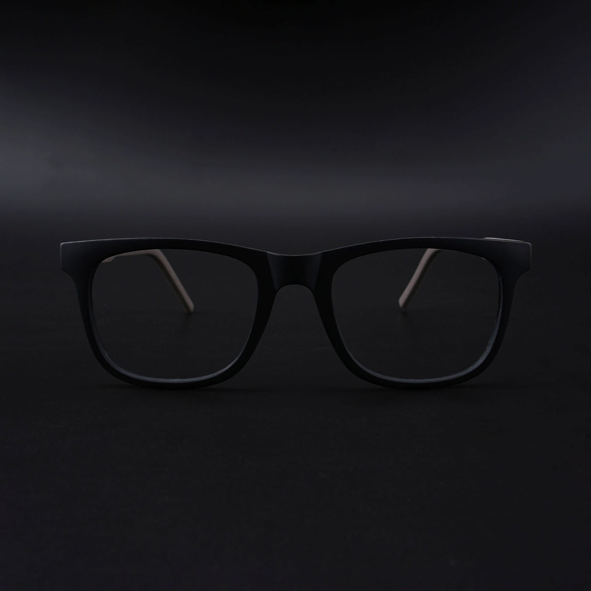 Eyejack Rush Matt Black Square Eyeglasses for Men & Women (1005CL675-C1)