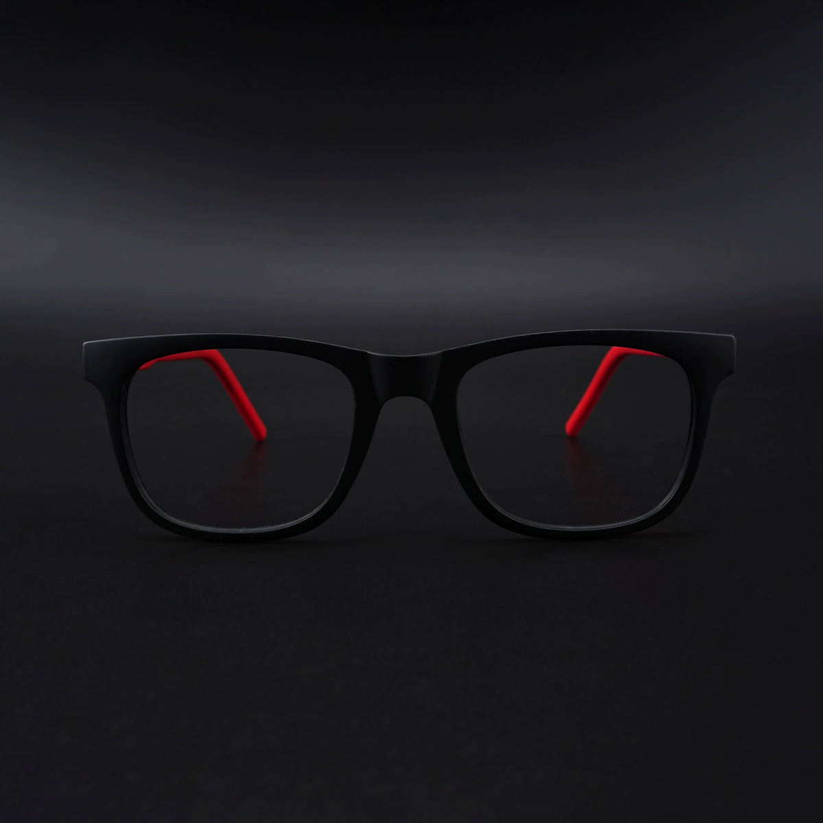 Eyejack Rush Matt Black Square Eyeglasses for Men & Women (1005CL677-C3)