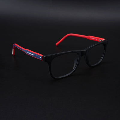 Eyejack Rush Matt Black Square Eyeglasses for Men & Women (1005CL677-C3)