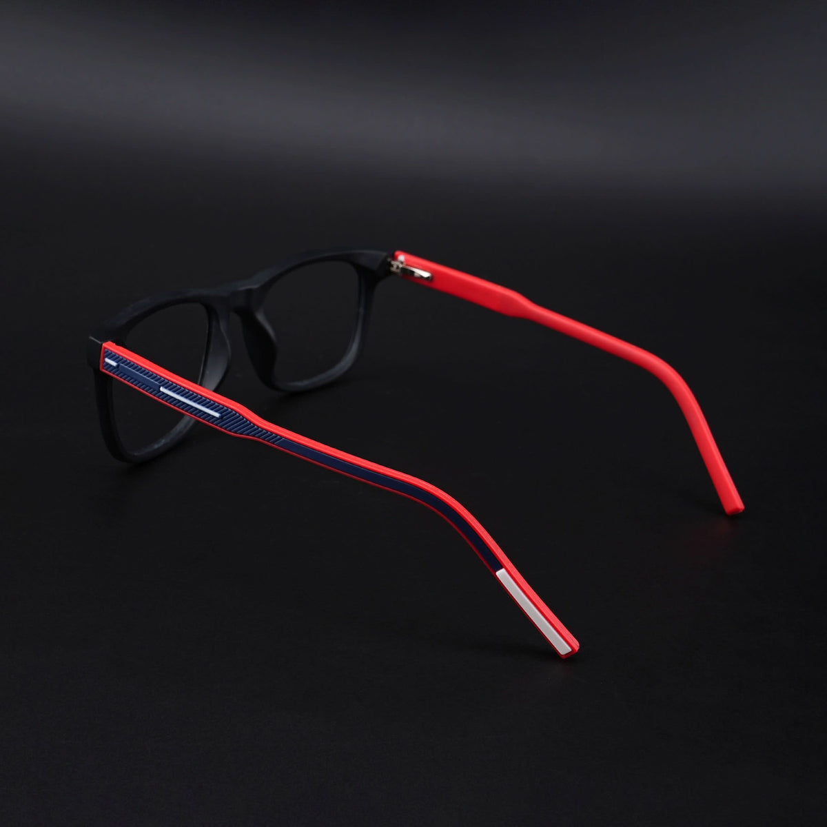 Eyejack Rush Matt Black Square Eyeglasses for Men & Women (1005CL677-C3)