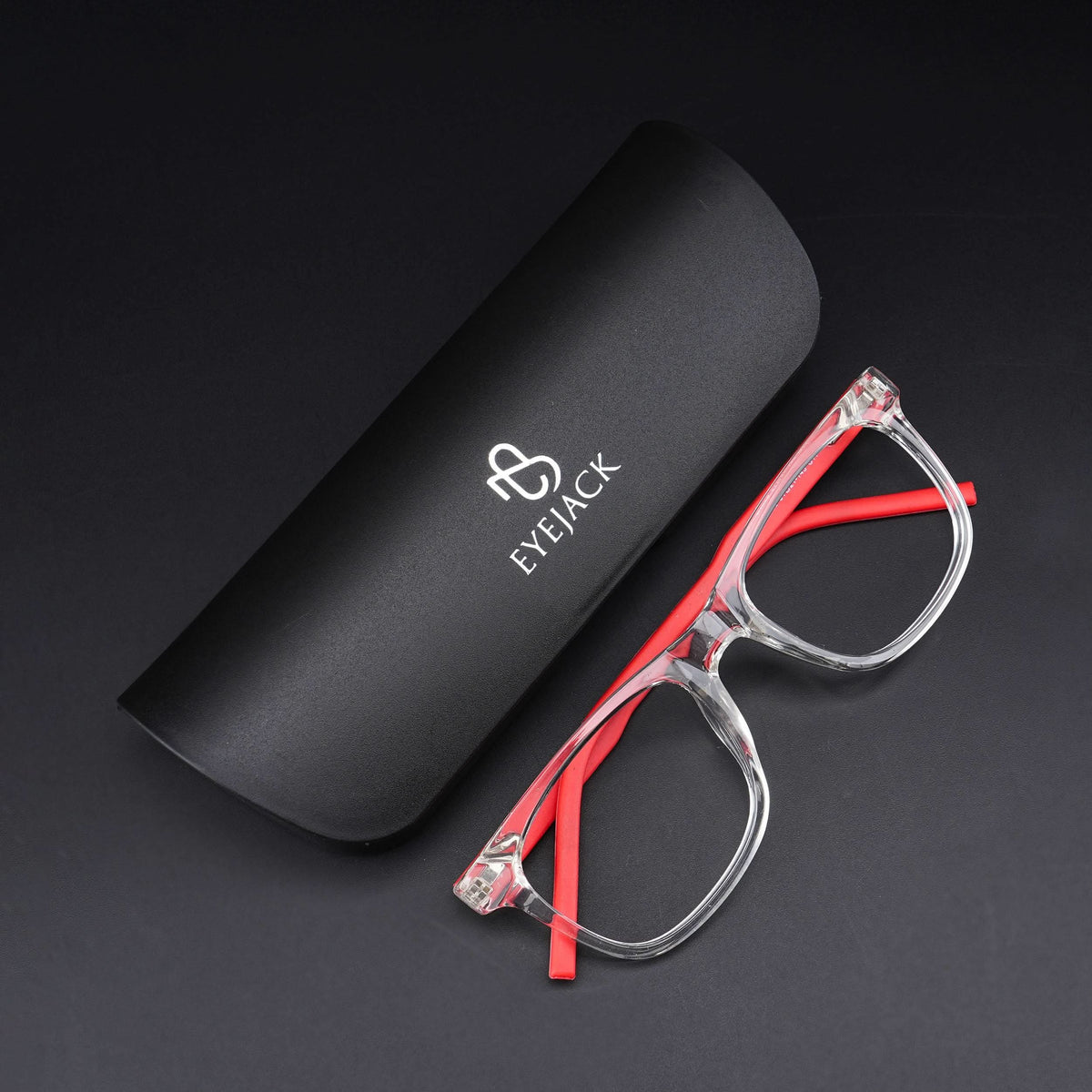 Eyejack Rush Transparent Square Eyeglasses for Men & Women (1005CL678-C4)