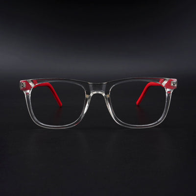 Eyejack Rush Transparent Square Eyeglasses for Men & Women (1005CL678-C4)