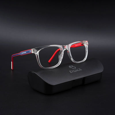 Eyejack Rush Transparent Square Eyeglasses for Men & Women (1005CL678-C4)
