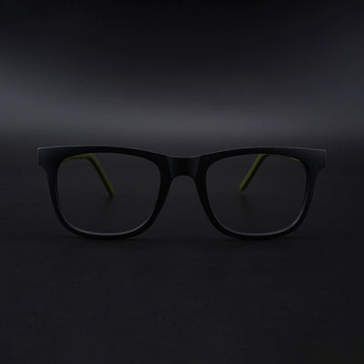 Eyejack Rush Matt Black Square Eyeglasses for Men & Women (1005CL679-C5)