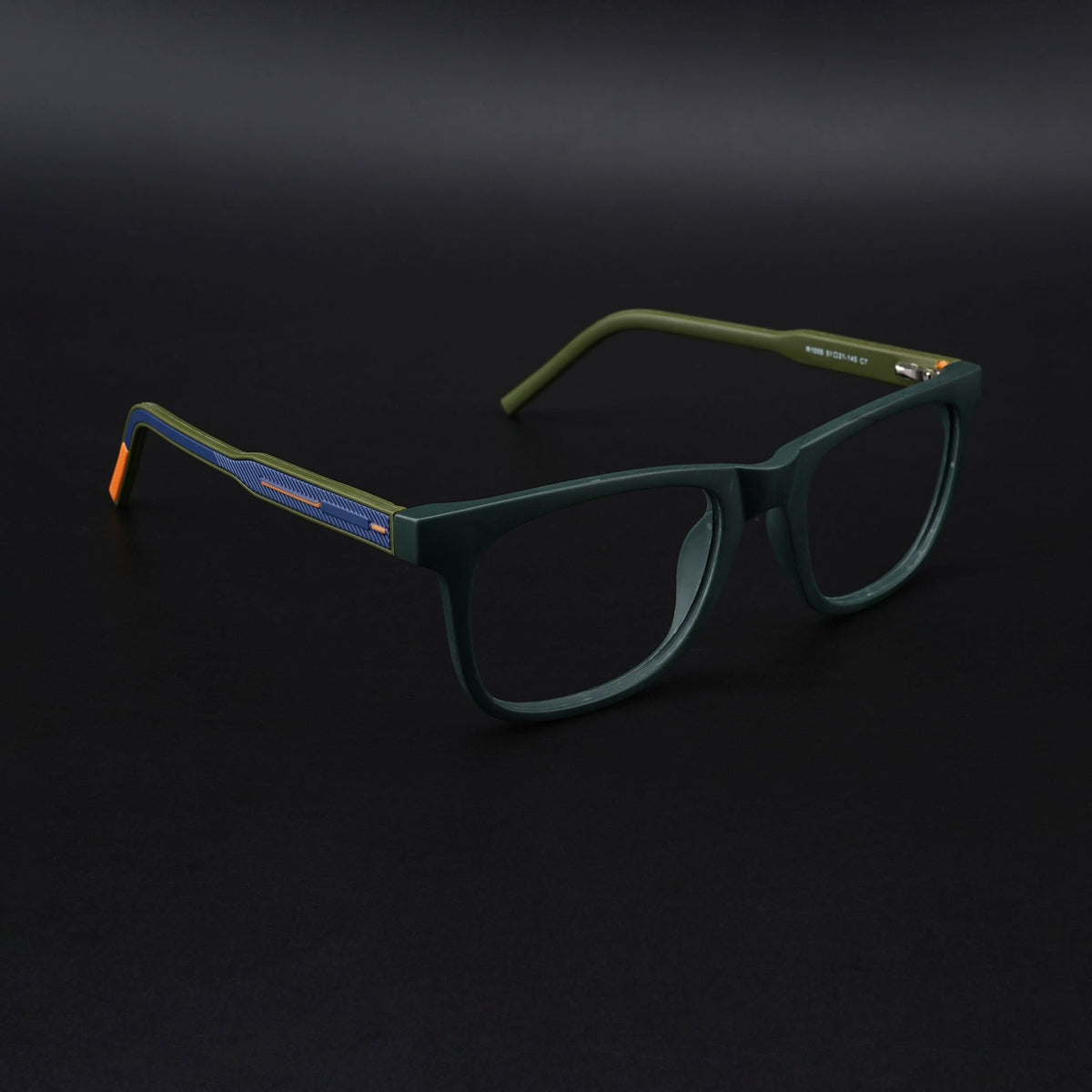 Eyejack Rush Green Square Eyeglasses for Men & Women (1005CL680-C6)