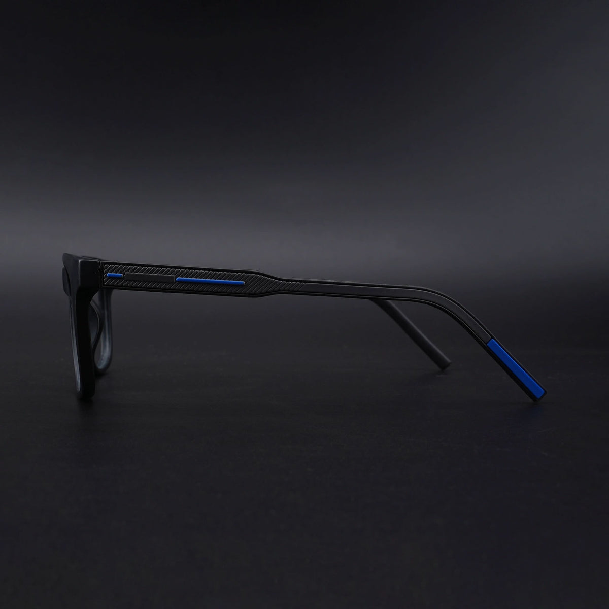 Eyejack Rush Matt Black Square Eyeglasses for Men & Women (1005CL681-C7)