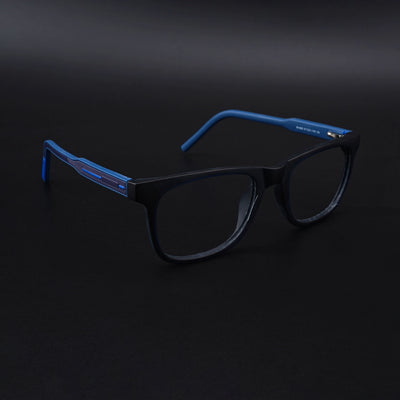 Eyejack Rush Navy Blue Square Eyeglasses for Men & Women (1005CL682-C8)