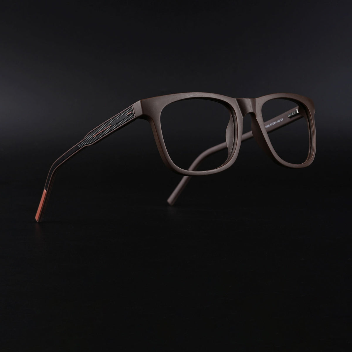 Eyejack Rush Matt Brown Square Eyeglasses for Men & Women (1005CL684-C10)