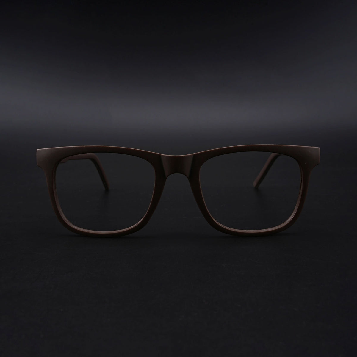 Eyejack Rush Matt Brown Square Eyeglasses for Men & Women (1005CL684-C10)