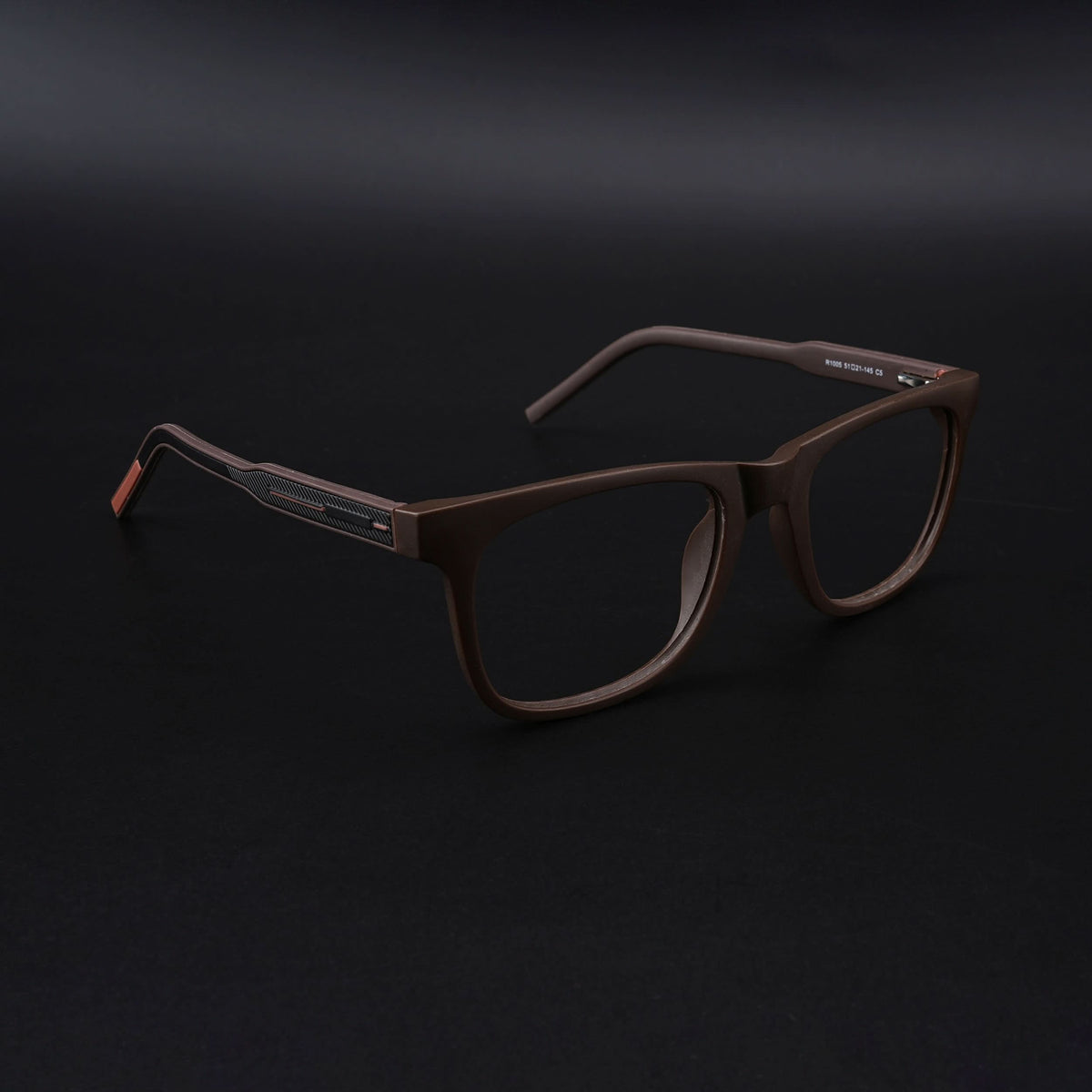 Eyejack Rush Matt Brown Square Eyeglasses for Men & Women (1005CL684-C10)