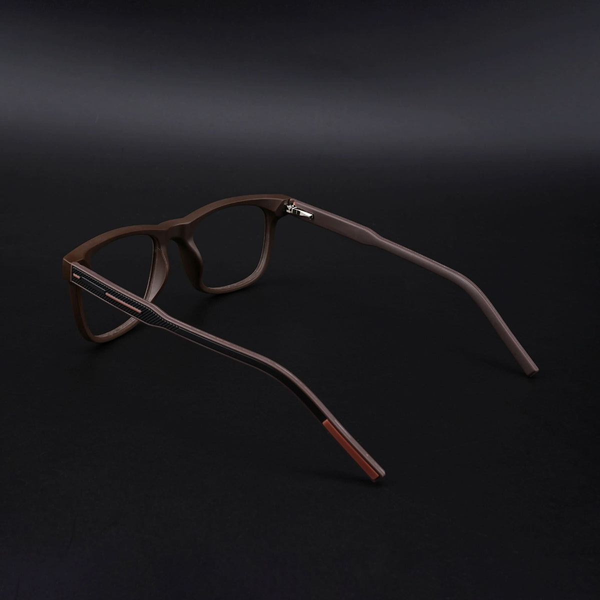 Eyejack Rush Matt Brown Square Eyeglasses for Men & Women (1005CL684-C10)