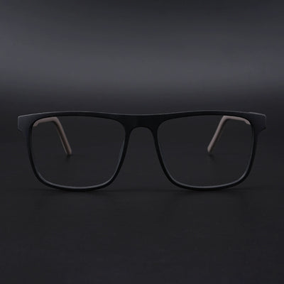 Eyejack Rush Matt Black Square Eyeglasses for Men & Women (1006CL685-C1)