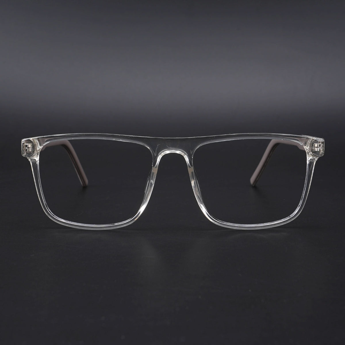 Eyejack Rush Transparent Square Eyeglasses for Men & Women (1006CL686-C2)