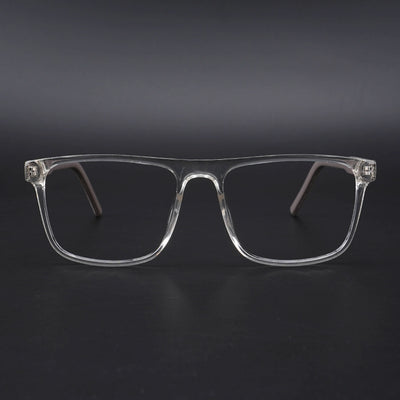 Eyejack Rush Transparent Square Eyeglasses for Men & Women (1006CL686-C2)