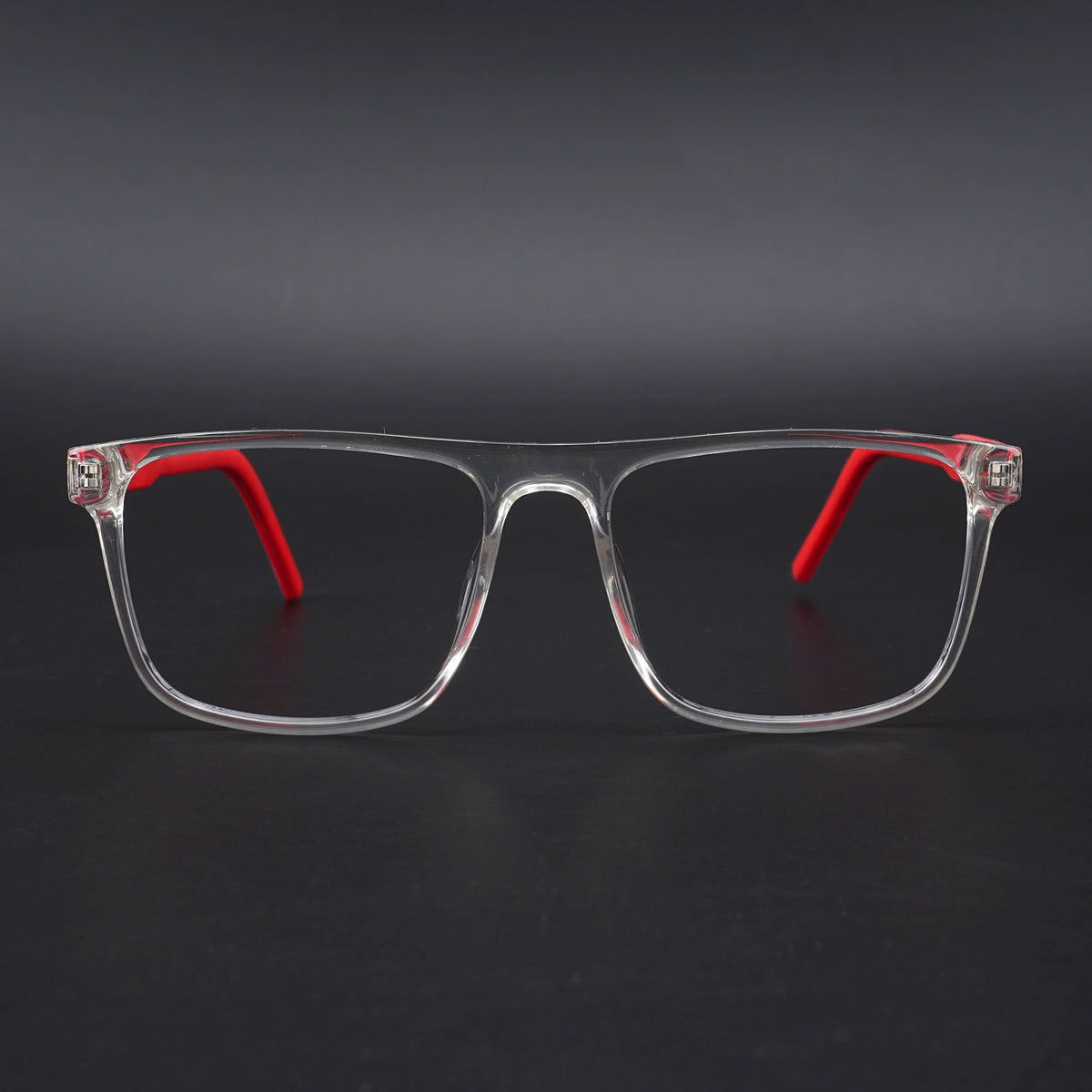 Eyejack Rush Transparent Square Eyeglasses for Men & Women (1006CL688-C4)