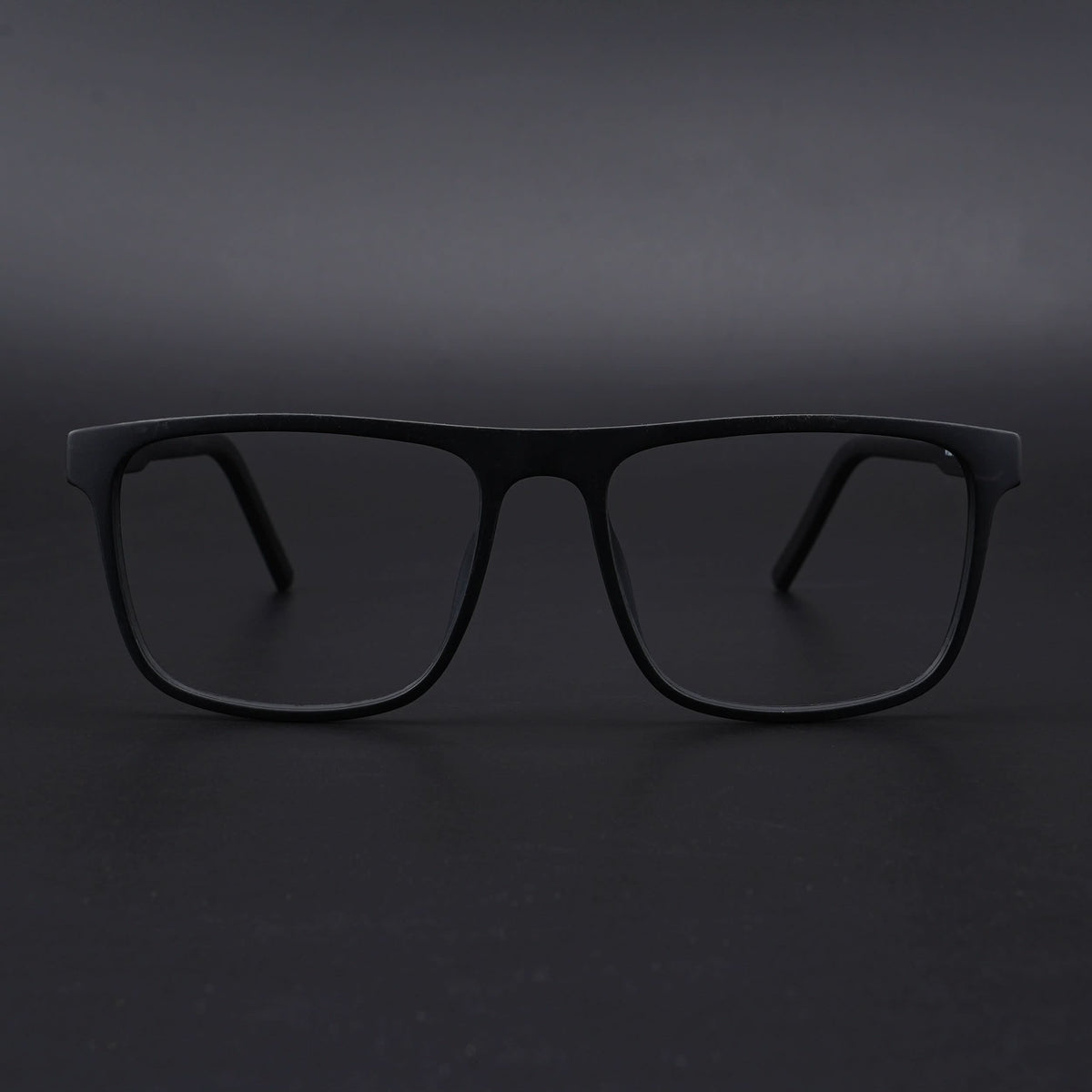 Eyejack Rush Matt Black Square Eyeglasses for Men & Women (1006CL691-C7)