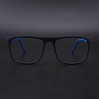 Eyejack Rush Navy Blue Square Eyeglasses for Men & Women (1006CL692-C8)