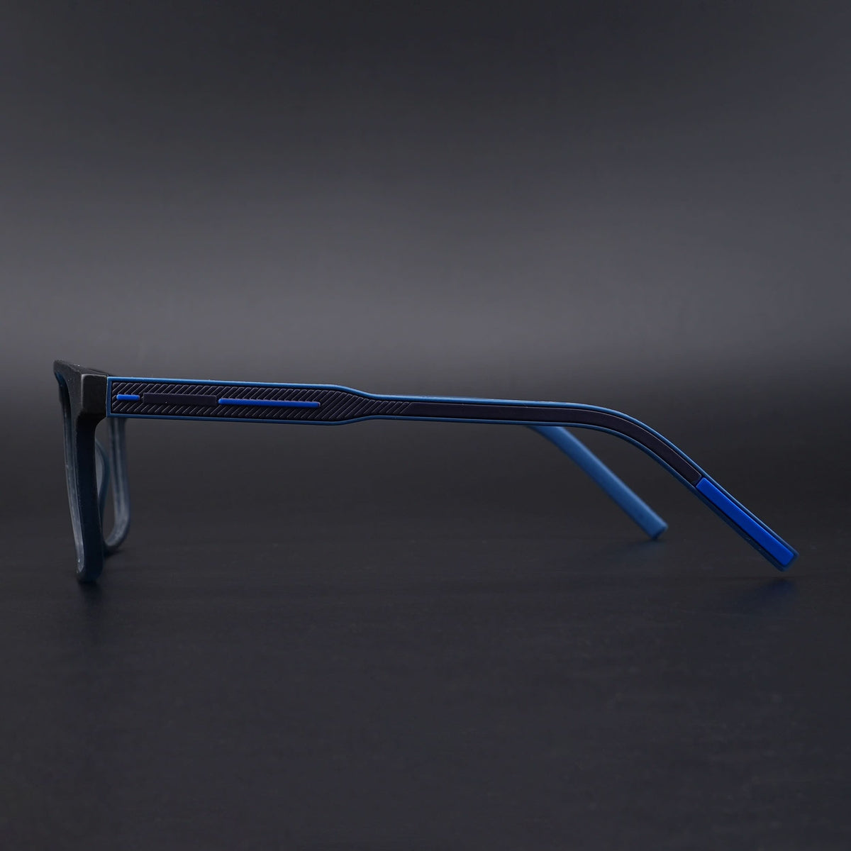 Eyejack Rush Navy Blue Square Eyeglasses for Men & Women (1006CL692-C8)