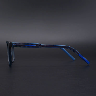 Eyejack Rush Navy Blue Square Eyeglasses for Men & Women (1006CL692-C8)